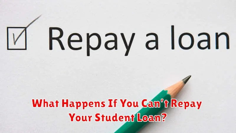 What Happens If You Can’t Repay Your Student Loan?